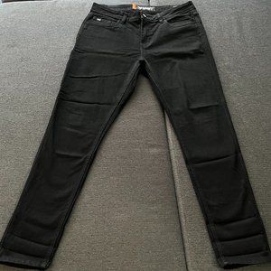 Sa1nt Women's Mid Rise Skinny Leg Unbreakable Jean - Black - Size 12